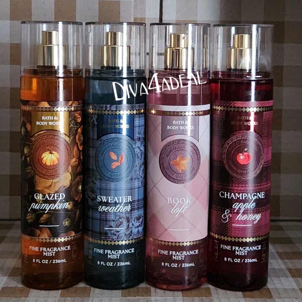 4X Bath & Body Works Fall 2025 Collection 8 oz Mist Sprays